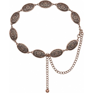 image:imageTOPACC Western Metal Concho Belt for Women Cowgirl Chain Belts for Dresses Jeans Country Concert OutfitGbronze