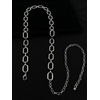 image:imageTOPACC Gold Chain Belts for Women Fashion Thick Metal Link Waist Belt  Chunky adjustable gold belt for dresses jeans pants country concerts cowgirl outfitsAsilver