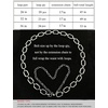 image:imageTOPACC Gold Chain Belts for Women Fashion Thick Metal Link Waist Belt  Chunky adjustable gold belt for dresses jeans pants country concerts cowgirl outfitsAsilver