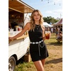image:imageTOPACC Gold Chain Belts for Women Fashion Thick Metal Link Waist Belt  Chunky adjustable gold belt for dresses jeans pants country concerts cowgirl outfitsDsilver