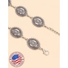 image:imageTOPACC Gold Chain Belts for Women Fashion Thick Metal Link Waist Belt  Chunky adjustable gold belt for dresses jeans pants country concerts cowgirl outfitsCsilver