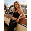 image:imageTOPACC Gold Chain Belts for Women Fashion Thick Metal Link Waist Belt  Chunky adjustable gold belt for dresses jeans pants country concerts cowgirl outfitsDgold