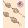 image:imageTOPACC Gold Chain Belts for Women Fashion Thick Metal Link Waist Belt  Chunky adjustable gold belt for dresses jeans pants country concerts cowgirl outfitsDgold