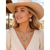 image:imageTOPACC Western Jewelry Set for Women Cowgirl Western Necklace with EarringsBGold