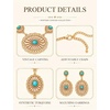 image:imageTOPACC Western Jewelry Set for Women Cowgirl Western Necklace with EarringsBGold