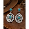 image:imageTOPACC Western Jewelry Set for Women Cowgirl Western Necklace with EarringsBSilver