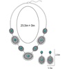 image:imageTOPACC Western Jewelry Set for Women Cowgirl Western Necklace with EarringsBSilver