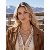 image:imageTOPACC Western Jewelry Set for Women Cowgirl Western Necklace with EarringsCGold