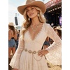 image:imageTOPACC Western Jewelry Set for Women Cowgirl Western Necklace with EarringsCGold