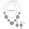 image:imageTOPACC Western Jewelry Set for Women Cowgirl Western Necklace with EarringsCSilver