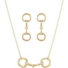 image:imageTOPACC Western Jewelry Set for Women Cowgirl Western Necklace with EarringsEGold