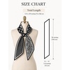 image:imageTOPACC Silky Scarf for Women Neck Head Scarf Purse Bag Scarfs for HandbagBlack