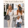 image:imageTOPACC Silky Scarf for Women Neck Head Scarf Purse Bag Scarfs for HandbagBlack