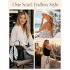 image:imageTOPACC Silky Scarf for Women Neck Head Scarf Purse Bag Scarfs for HandbagWhite