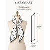 image:imageTOPACC Silky Scarf for Women Neck Head Scarf Purse Bag Scarfs for HandbagWhite