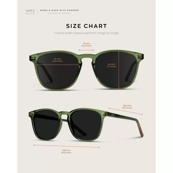 WearMe Pro Polarized Modern Rounded Square Mens SunglassesGreen FrameBlack Lens