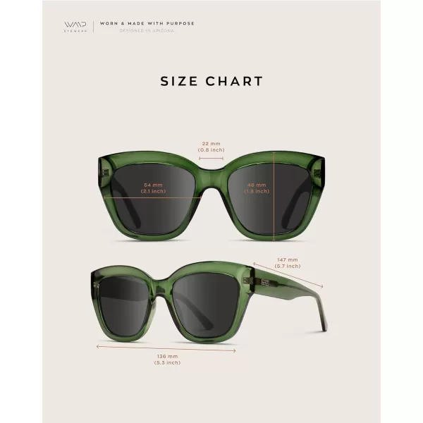 WearMe Pro Polarized Oversized Cat Eye Chunky Womens Sunglasses