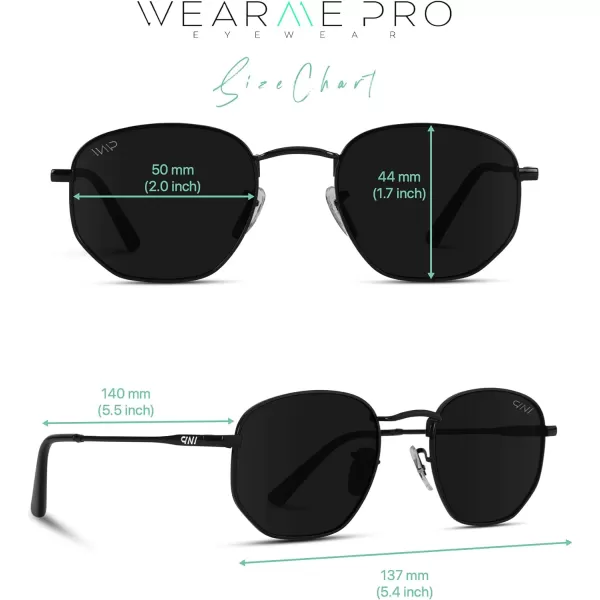 WearMe Pro Polarized Rounded Hexagon Retro SunglassesGold Frame  Mirror Pink Lens