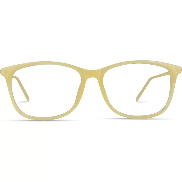 WearMe Pro  Rectangular Blue Light Elegant Metal Frame Modern GlassesBeige