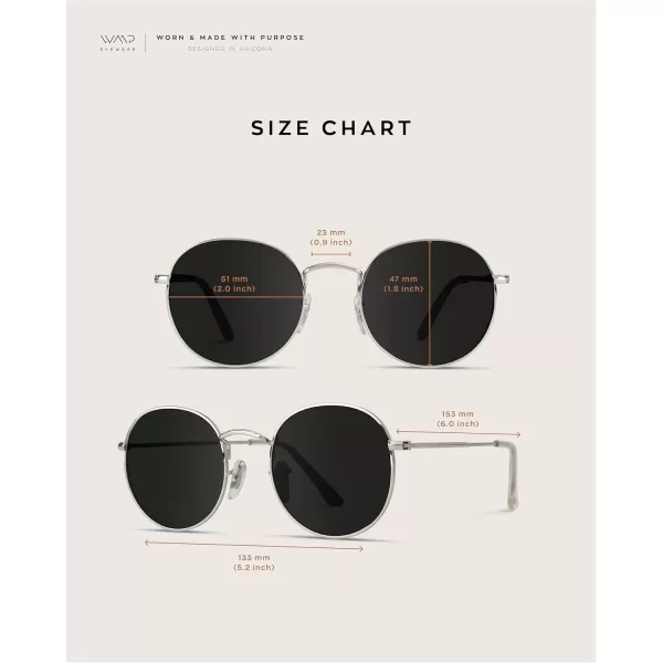 WearMe Pro  Reflective Lens Round Trendy SunglassesSilver Frame  Black Lens