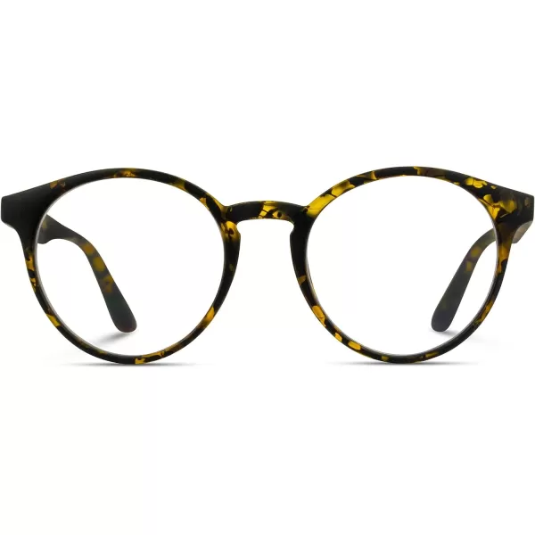 WearMe Pro Retro Round Blue Light Blocking Glasses  UV ampamp Bluelight Blocker for Women MenBlaze Tortoise Frame