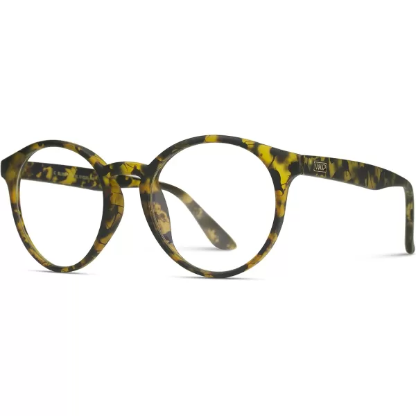 WearMe Pro Retro Round Blue Light Blocking Glasses  UV ampamp Bluelight Blocker for Women MenBlaze Tortoise Frame