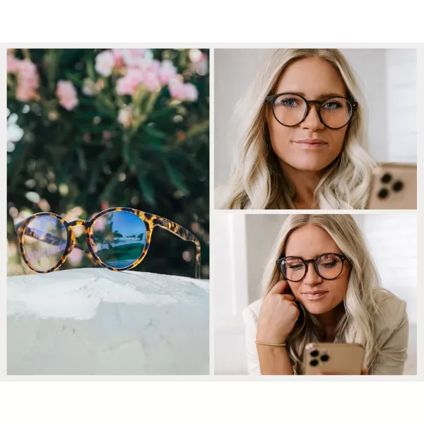 WearMe Pro Retro Round Blue Light Blocking Glasses  UV ampamp Bluelight Blocker for Women MenBlaze Tortoise Frame