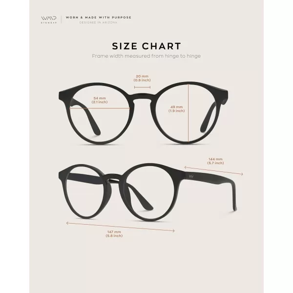 WearMe Pro Retro Round Blue Light Blocking Glasses  UV ampamp Bluelight Blocker for Women MenDark Grey Frame