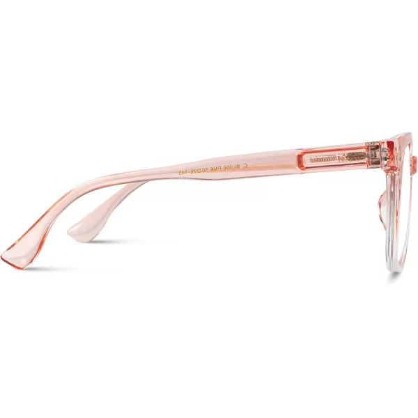 WearMe Pro  Square Oversized Women Elegant Classic Blue Light Screen GlassesFlamingo Pink