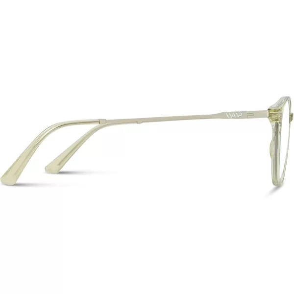 WearMe Pro  Trendy Crystal Round Retro Blue Light Glasses for Women and MenGreenSilver