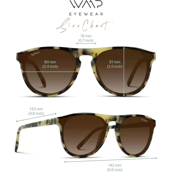 WearMe Pro WMP Eyewear  Large Modern One Bridge Round SunglassesTortoise Frame  Gradient Blue Lens