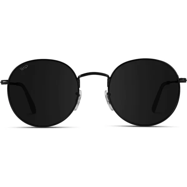WearMe Pro  Reflective Lens Round Trendy SunglassesBlack