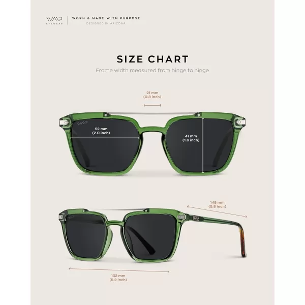Men Square Retro SunglassesEmerald Green Frame  Black Lens