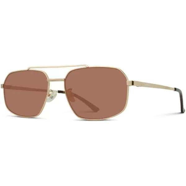 WearMe Pro Aviator Sunglasses for WomenGold  Coral Lens