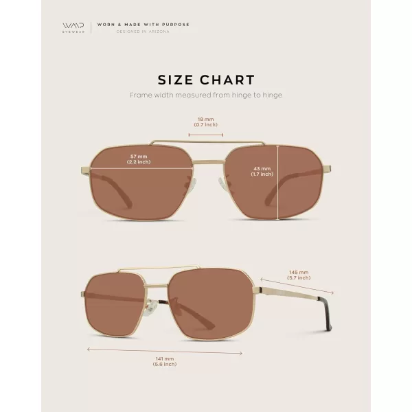 WearMe Pro Aviator Sunglasses for WomenGold  Coral Lens