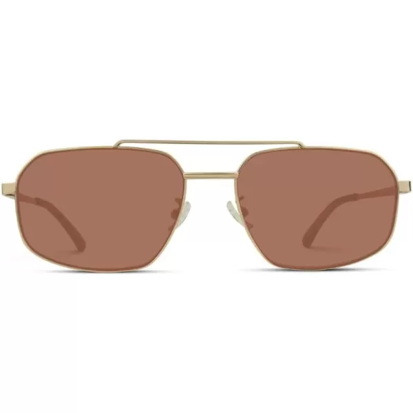 WearMe Pro Aviator Sunglasses for WomenGold  Coral Lens