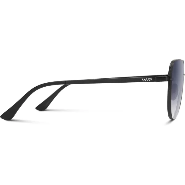 WearMe Pro Oversized Aviator Sunglasses with Rimless Gradient Lenses