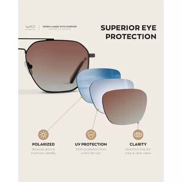 WearMe Pro Premium Quality Aviator Sunglasses for Men  Lightweight Durable Design with UV ProtectionBlack Carbon Frame  Brown Lens