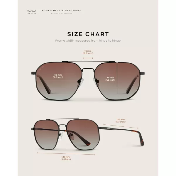 WearMe Pro Premium Quality Aviator Sunglasses for Men  Lightweight Durable Design with UV ProtectionBlack Carbon Frame  Brown Lens
