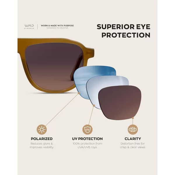 WearMe Pro Bold Retro Polarized Aviator Sunglasses  Geometric Flat Top Frame Design Gradient LensesMilky Golden Brown  Brown Gradient Lens