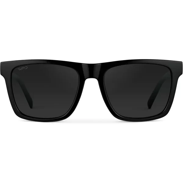imageWMP Eyewear  Modern Square Sunglasses for Men Lightweight Acetate Polarized Lenses 100 UVAUVB Protection