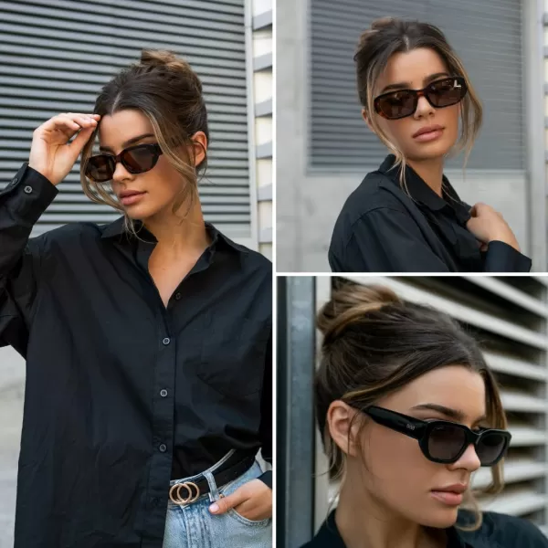 imageWearMe Pro WMP Eyewear  Womens Chunky Narrow Rectangular Sunglasses  Polarized Lightweight Acetate 100 UV ProtectionBeige Tort  Amber Lens