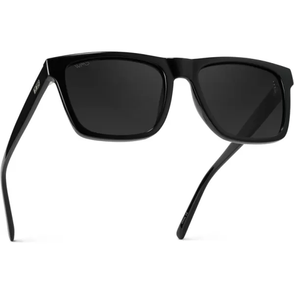 imageWMP Eyewear  Modern Square Sunglasses for Men Lightweight Acetate Polarized Lenses 100 UVAUVB Protection