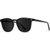 imageWMP Eyewear  Mens Polarized Modern Rounded Square SunglassesBlack Frame  Black Lens