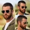 imageWMP Eyewear  Mens Polarized Modern Rounded Square SunglassesClear  Smoke Green Lens
