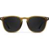 imageWMP Eyewear  Mens Polarized Modern Rounded Square SunglassesCrystal Verde  Triple Black Lens