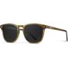 imageWMP Eyewear  Mens Polarized Modern Rounded Square SunglassesCrystal Verde  Triple Black Lens