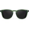 imageWMP Eyewear  Mens Polarized Modern Rounded Square SunglassesEmerald Green Frame  Black Lens