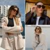 imageWearMe Pro  RetroInspired Square Double Bridge Aviator Womens Sunglasses Oversized Frame with Polarized UV ProtectionBeige Tortoise  Brown Lens
