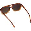 imageWearMe Pro  RetroInspired Square Double Bridge Aviator Womens Sunglasses Oversized Frame with Polarized UV ProtectionCrystal Sunset Tortoise  Dark Beige Gradient Lens